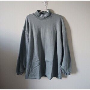 Missguided Pullover Sweater Oversized Turtleneck Neck‎ Long Sleeve Sage Green 10
